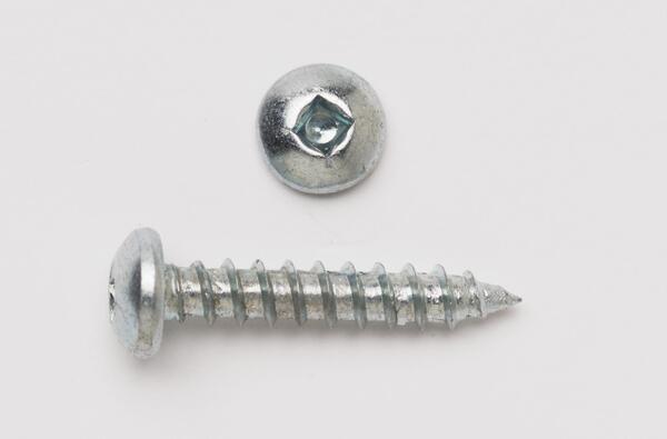 10X2PHSQTSZJ 10 X 2 PAN HEAD SQUARE DRIVE TAPPING SCREW ZINC PLATED